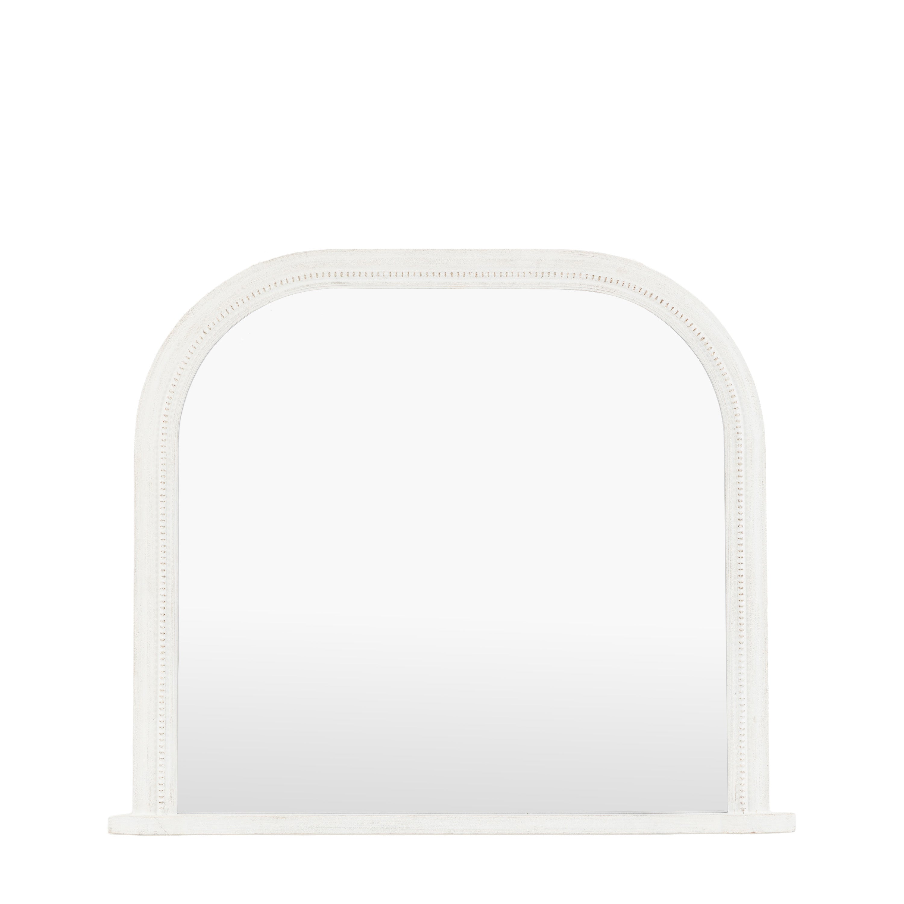 Shoreline Overmantle Mirror White