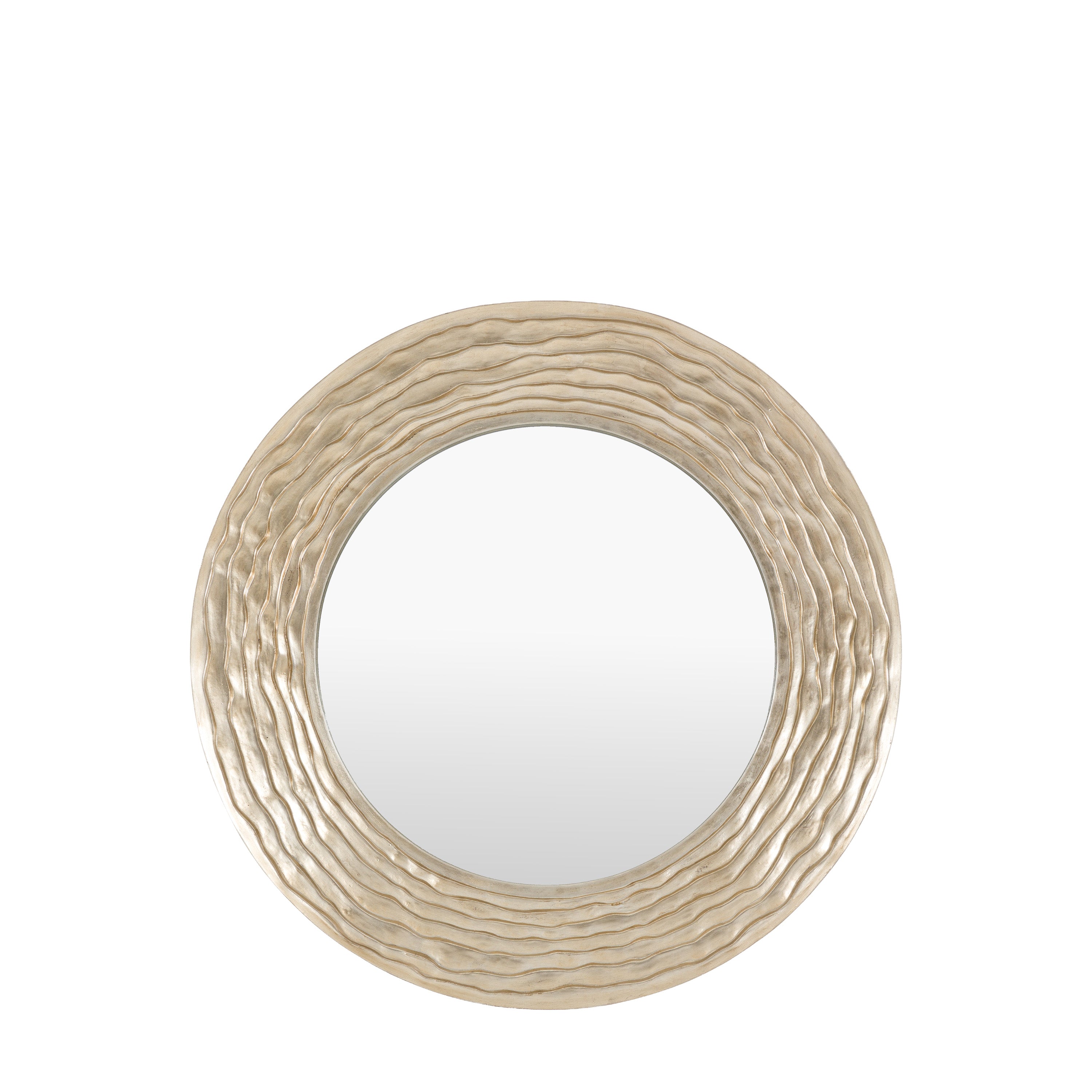 Cresta Round Mirror champagne