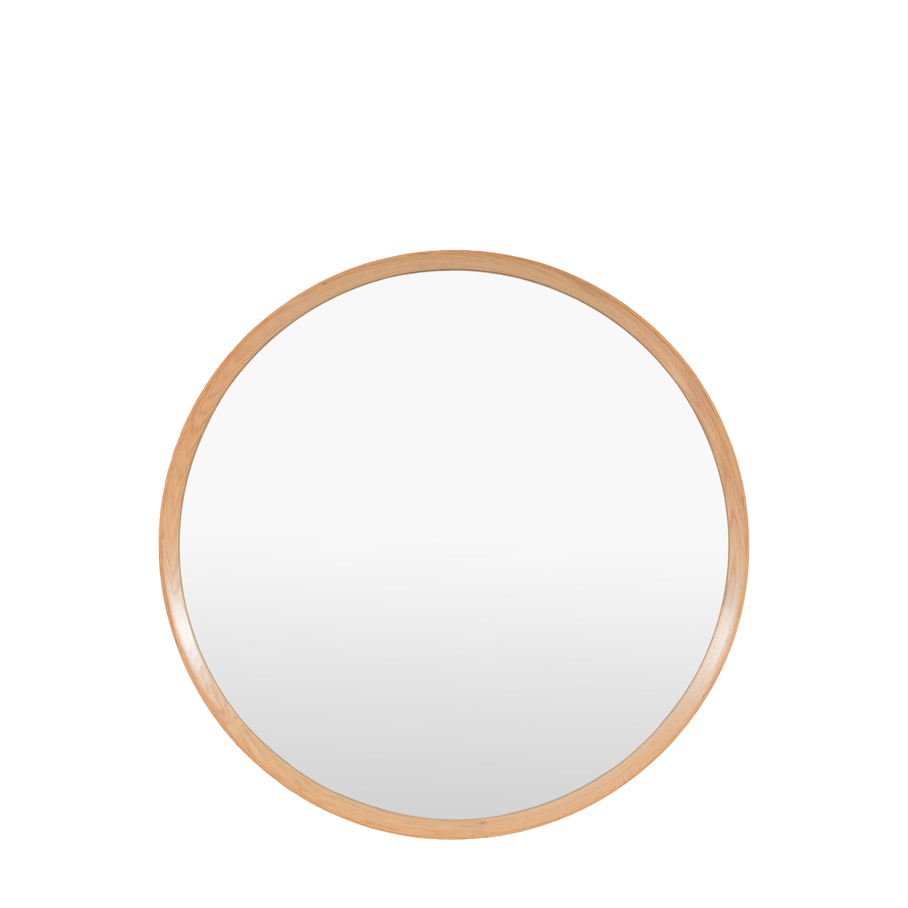 Cedar Round Mirror Oak