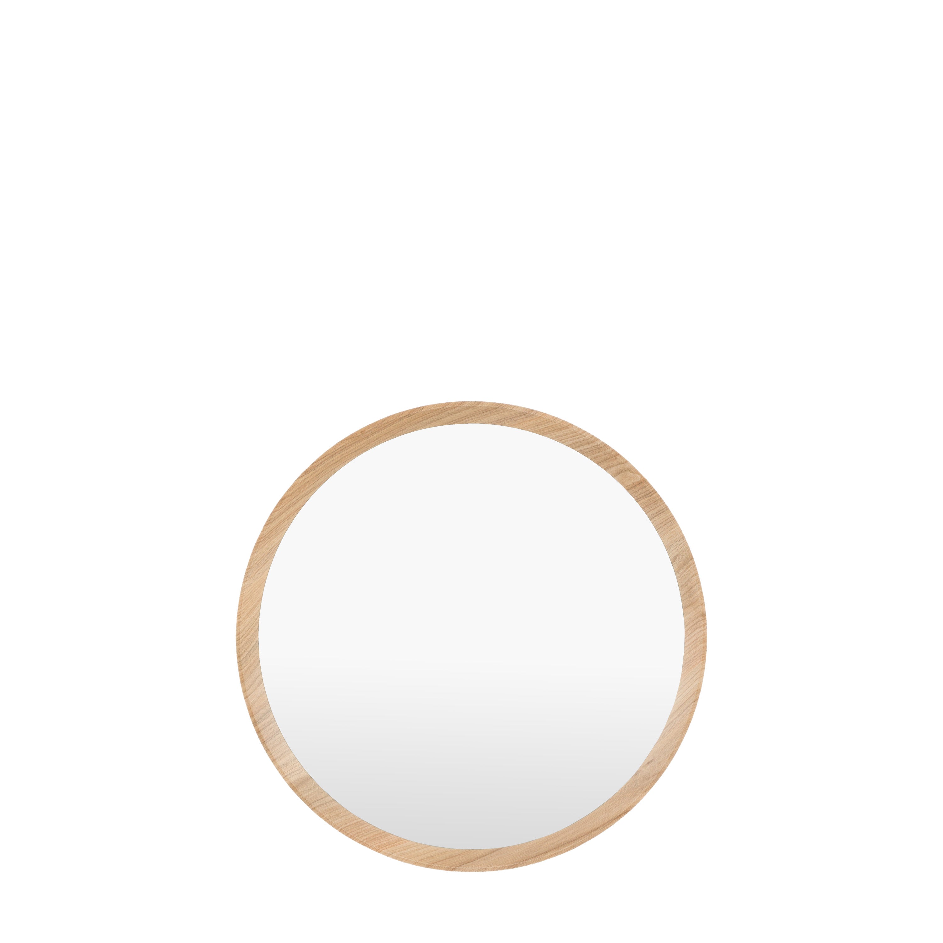Cedar Round Mirror Oak