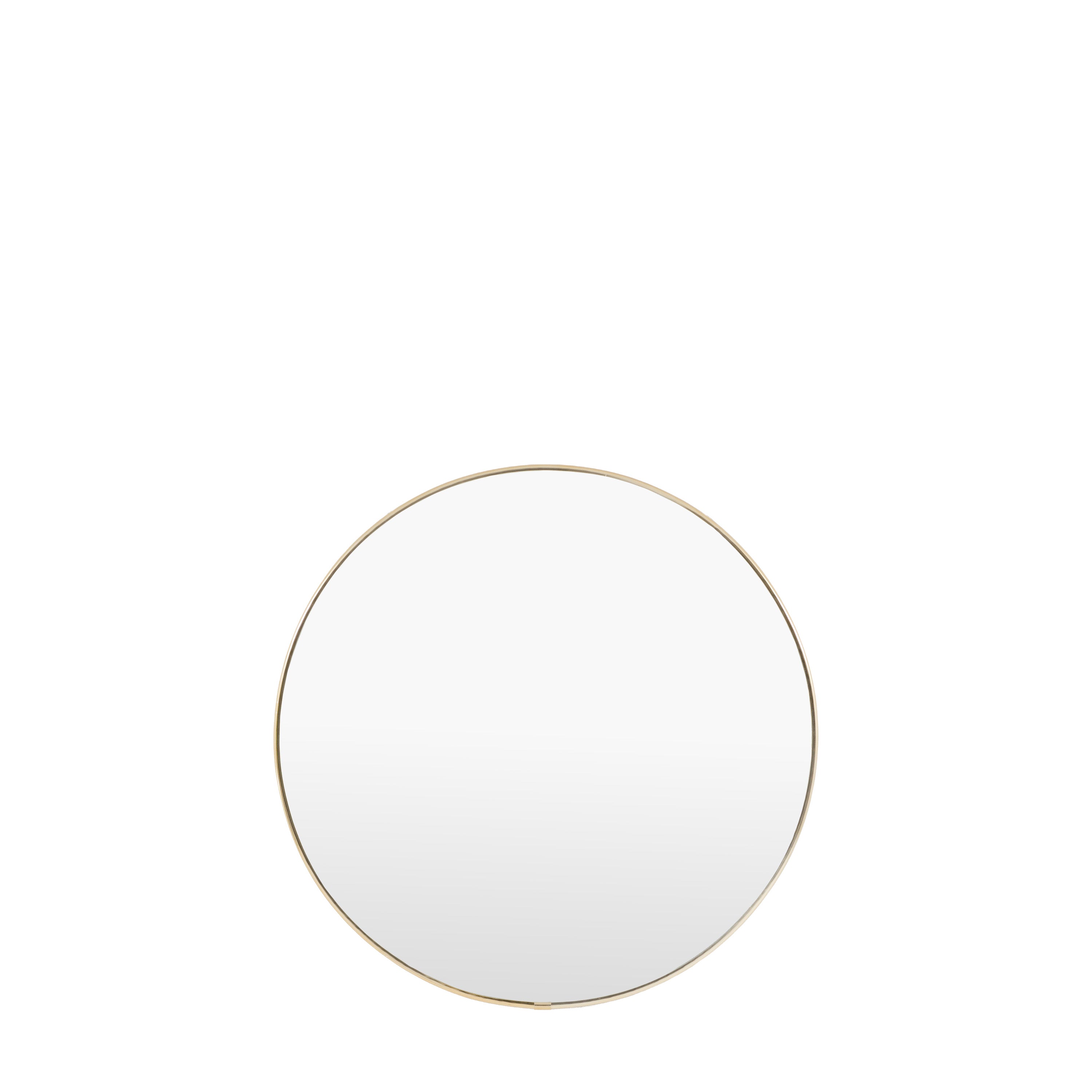 Highline Round Mirror Brass